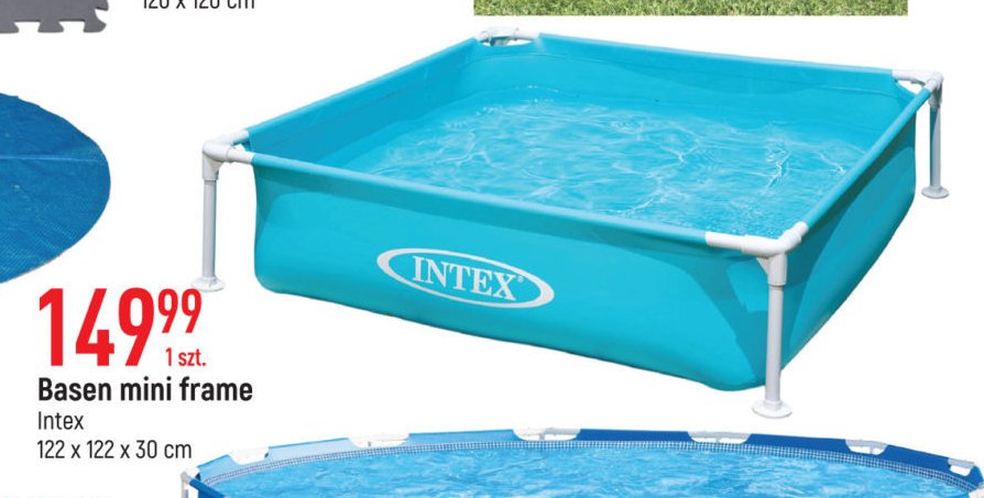 Basen mini frame 122 x 122 x 30 cm Intex promocja