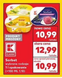 Sorbet cytrynowy K-classic promocja