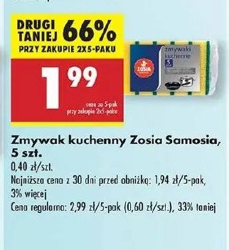 Zmywaki kuchenne Zosia samosia promocja w Biedronka