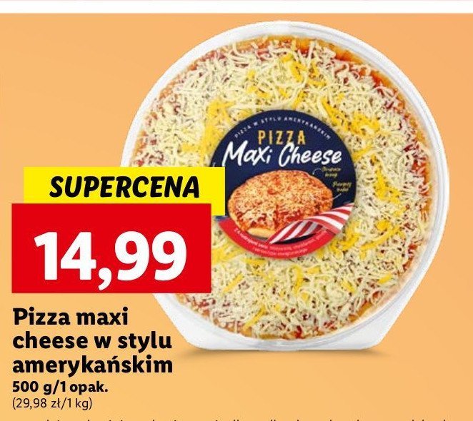 Pizza maxi cheese promocja