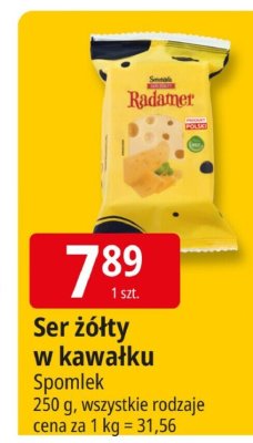 Ser żółty w kawałku Spomlek promocja w Leclerc
