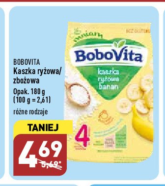 Kaszka mleczno-ryżowa banan Bobovita promocja
