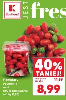 Pomidory rzymskie mini K-classic promocja