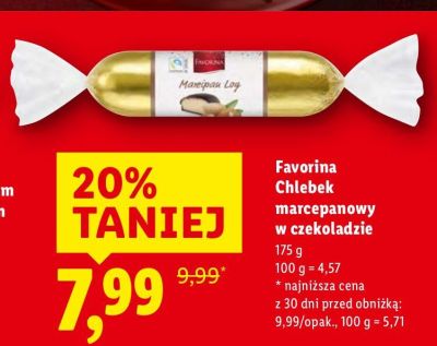 Chlebek marcepanowy w czekoladzie  promocja w Lidl