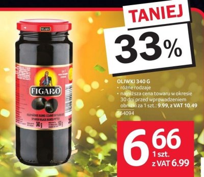 Oliwki Figaro 340 g promocja w Selgros