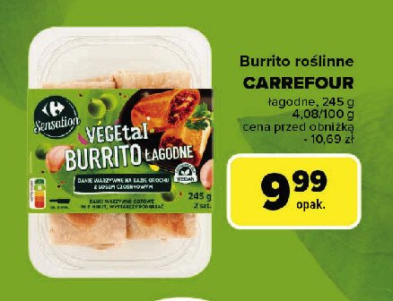 Burrito łagodne Carrefour sensation promocja