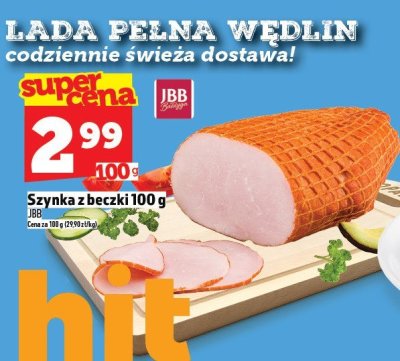 Szynka z beczki 100 g JBB promocja w TOPAZ
