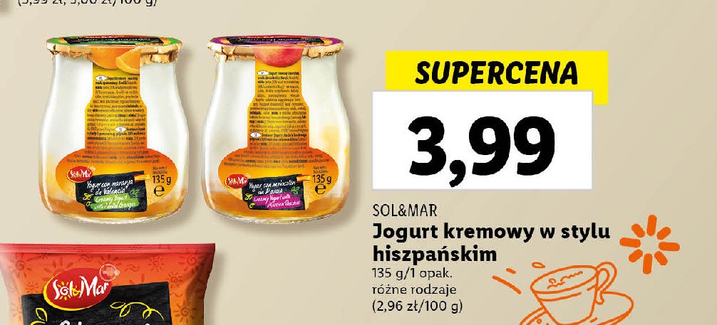 Jogurt kremowy w stylu hiszpańskim Sol&mar promocja