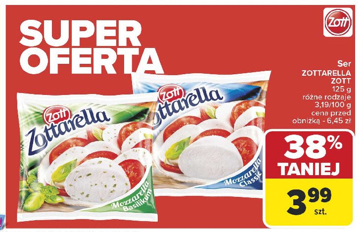 Ser classic Zott zottarella promocja