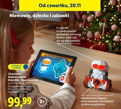 Naukowa zabawa Robot Mio - Nowa Generacja promocja w Lidl