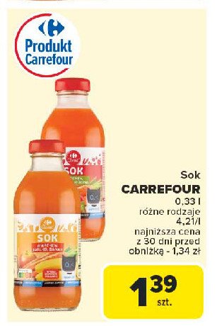 Sok marchew-jab艂ko-banan Carrefour promocja