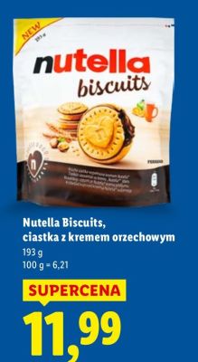 Ciastka Nutella Biscuits z kremem orzechowym promocja w Lidl