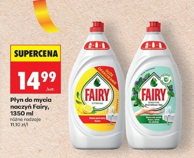 Płyn do mycia naczyń Fairy promocja w Biedronka