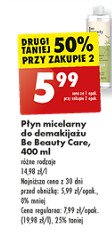 Płyn micelarny pure effect Be beauty natural promocja