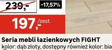 Seria mebli łazienkowych FIGHT promocja w Leroy Merlin