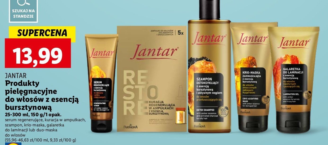 Kuracja w ampu艂kach z wyci膮giem bursztynu Farmona jantar Jantar (farmona) promocja