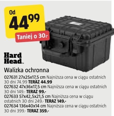 Walizka ochronna Hard Head 027631 27x25x17,5 cm promocja w Jula