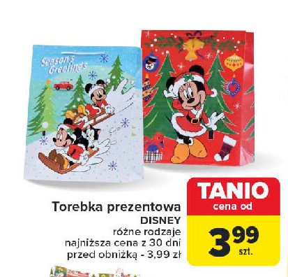 Torebka prezentowa disney promocja w Carrefour Market