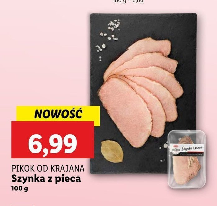Szynka z pieca Pikok od krajana promocja w Lidl