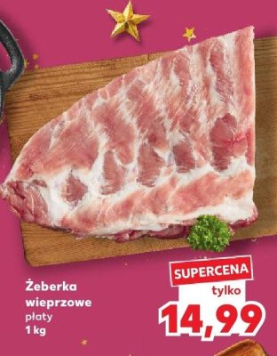Żeberka wieprzowe płaty promocja w Kaufland