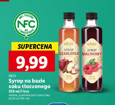 Syrop szarlotka Abjo promocja