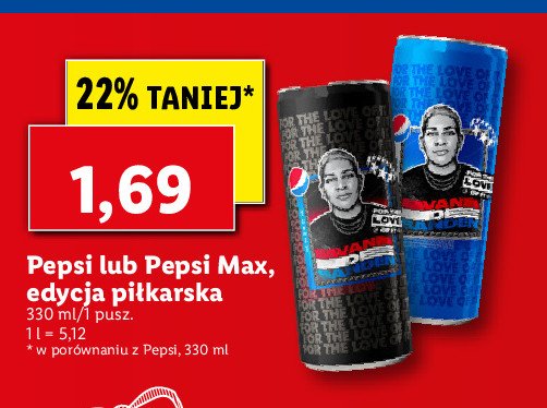 Napój edycja piłkarska Pepsi max promocja