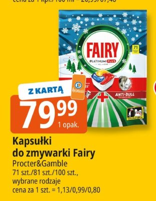 Kapsułki do zmywarki Fairy Procter&Gamble promocja w Leclerc