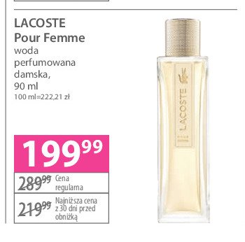 Woda perfumowana Lacoste Pour Femme White promocja