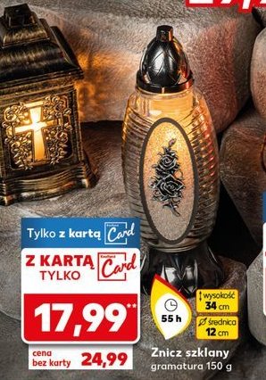 Znicz szklany 150 g promocja