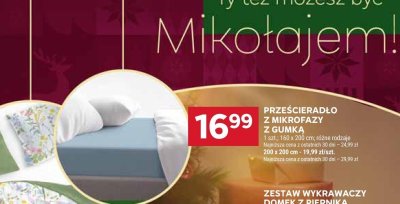 Prześcieradło z mikrofazy z gumką promocja w Stokrotka