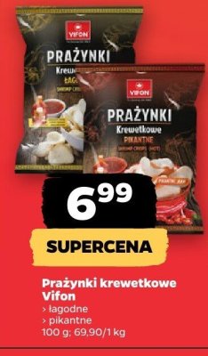 Prażynki krewetkowe łagodne promocja w Netto
