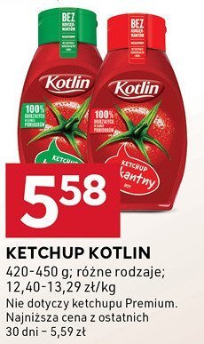 Ketchup różne rodzaje Kotlin promocja w Stokrotka