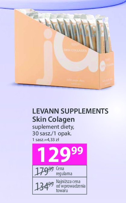 Saszetki z kolagenem LEVANN promocja w Hebe