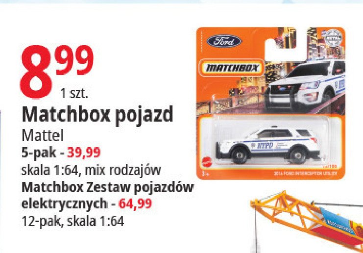 Zestaw pojazd贸w elektrycznych Matchbox promocja
