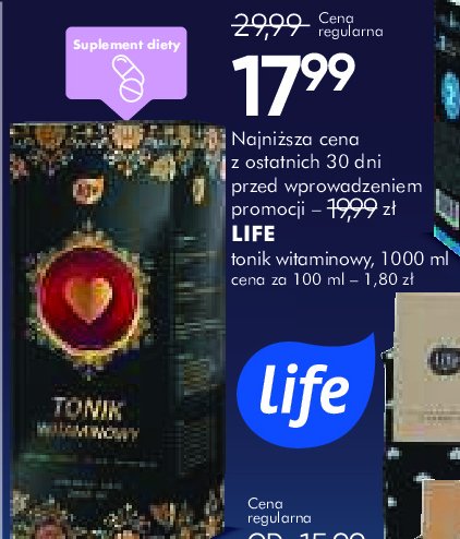 Tonik vitality Life (super-pharm) promocja