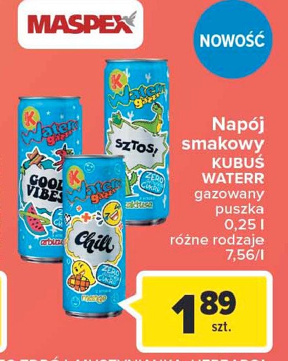 Woda jabłko-mango-cytryna Kubuś waterrr promocje