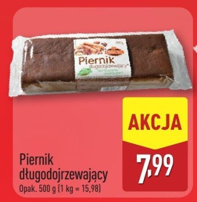 Piernik długodojrzewający promocja w Aldi