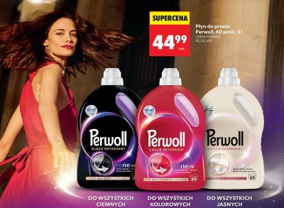 Płyn do prania Perwoll Color Detergent do wszystkich jasnych i białych tkanin, 3l promocja w Biedronka