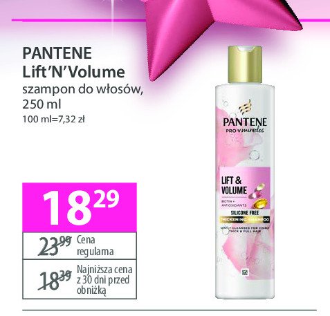 Szampon lift'n' volume Pantene pro-v minerales promocja