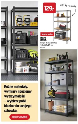 Regał magazynowy Hard Head 90x180x45 cm promocja w Jula