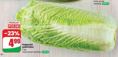 Kapusta pekińska promocja w Dino