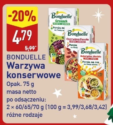 Warzywa konserwowe różne rodzaje promocja w Aldi