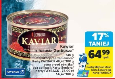 Kawior z 艂ososia promocja w Carrefour