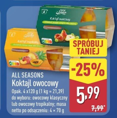 Koktajl owocowy tropikalny promocja w Aldi
