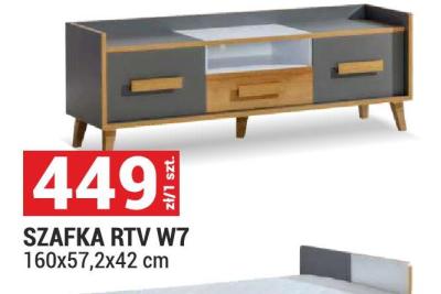 Szafka RTV SZAFKA RTV W7 160x57,2x42 cm promocja w Merkury Market