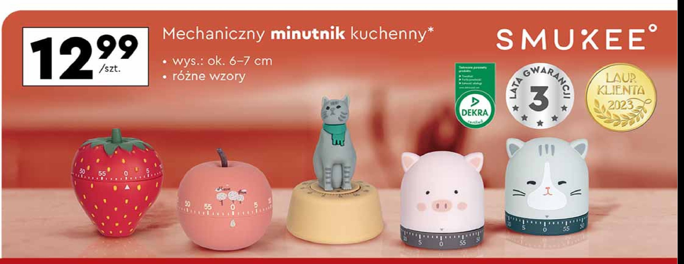 Minutnik mechaniczny Smukee promocja