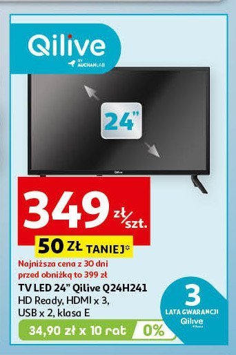 Telewizor 24" q24h221b/h241 Qilive promocja