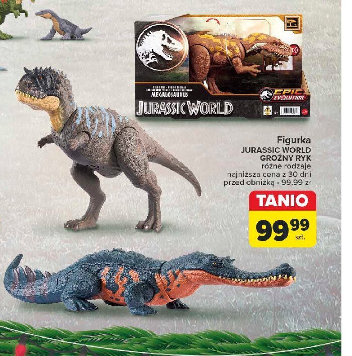 Figurka jurassic world groźny ryk Mattel promocja w Carrefour