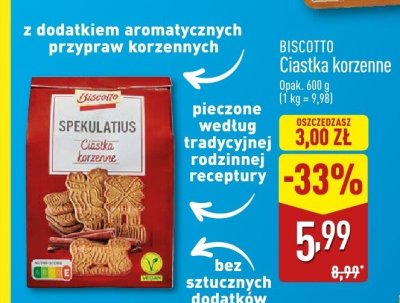 Ciastka korzenne  promocja w Aldi