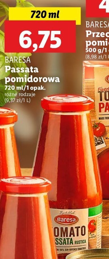 Passata pomidorowa Baresa promocja